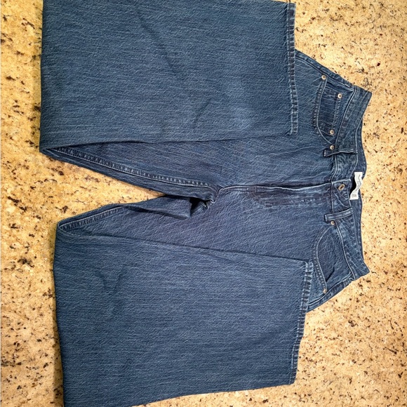 Abercrombie Loose High Rise Pinstripe Jeans - Picture 3 of 4